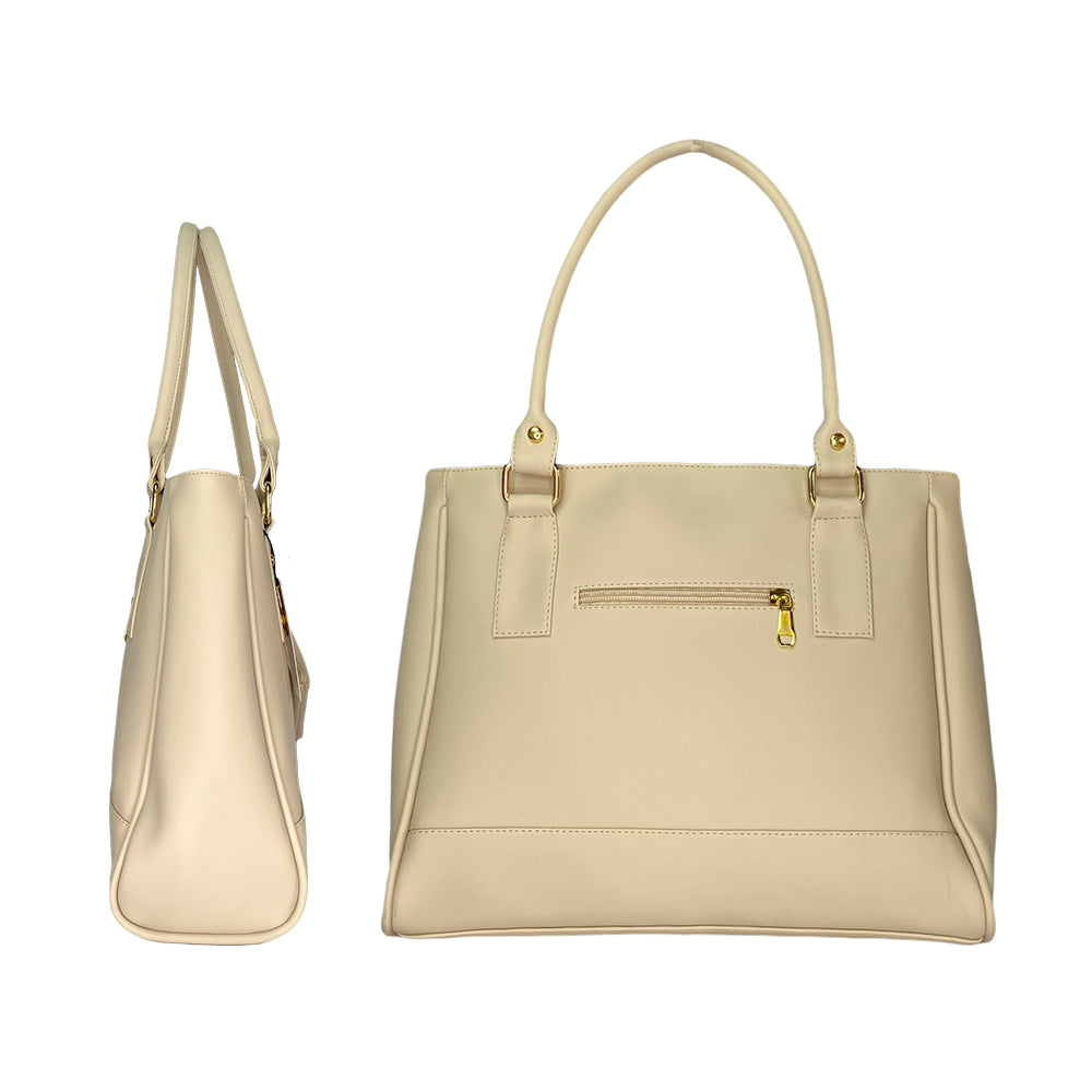 Cartera Crez Beige con Accesorio