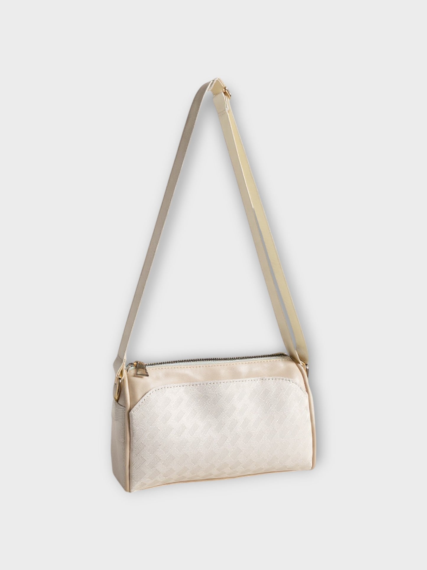 Bolso manos libres Dana Tres Compartimientos - Beige y Negro - Envío Gratis