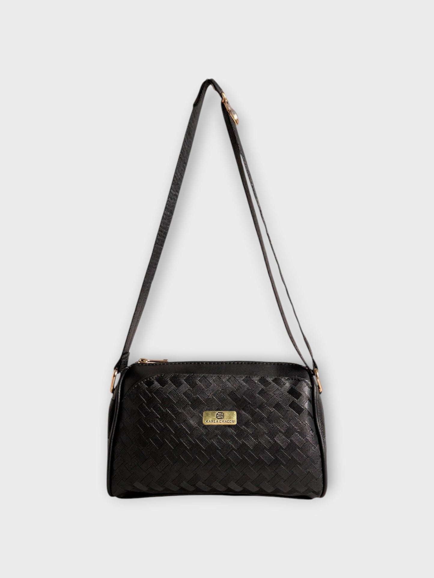 Bolso manos libres Dana Tres Compartimientos - Beige y Negro - Envío Gratis