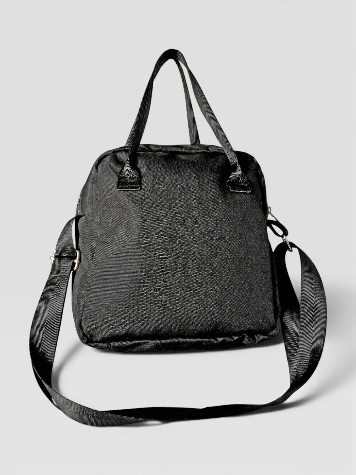 Bolso Multifunción Deportivo en Lona - Negro y Beige (Elen)
