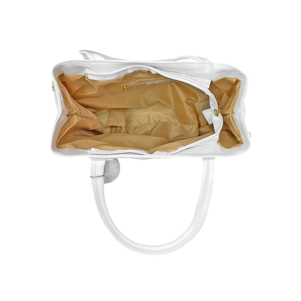 Bolso Gema Blanco con Cosmetiquera