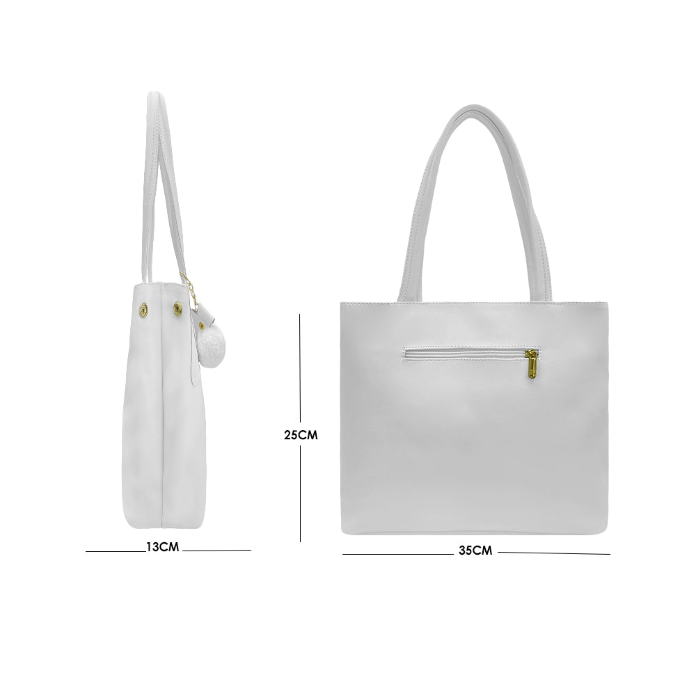 Bolso Gema Blanco con Cosmetiquera