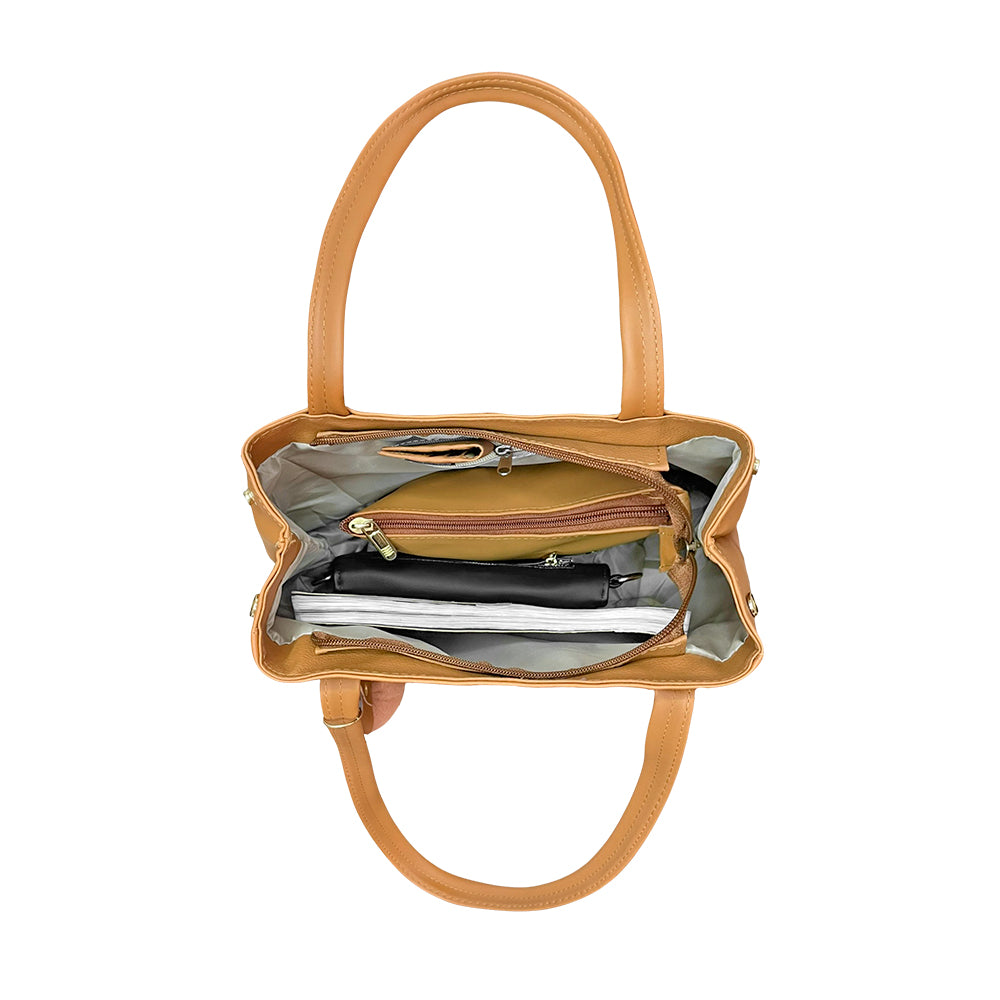 Bolso Cartera Mediana con Cosmetiquera Gema
