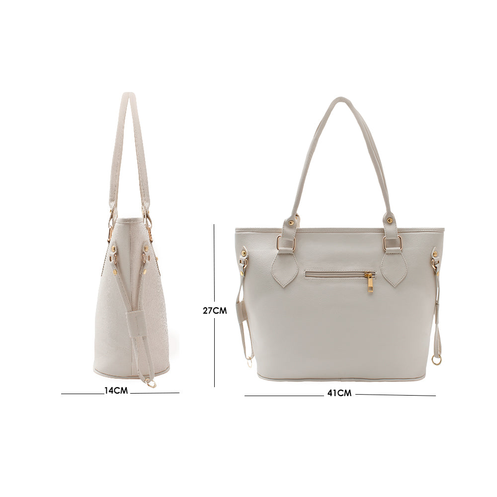 Cartera Tote Jade Beige