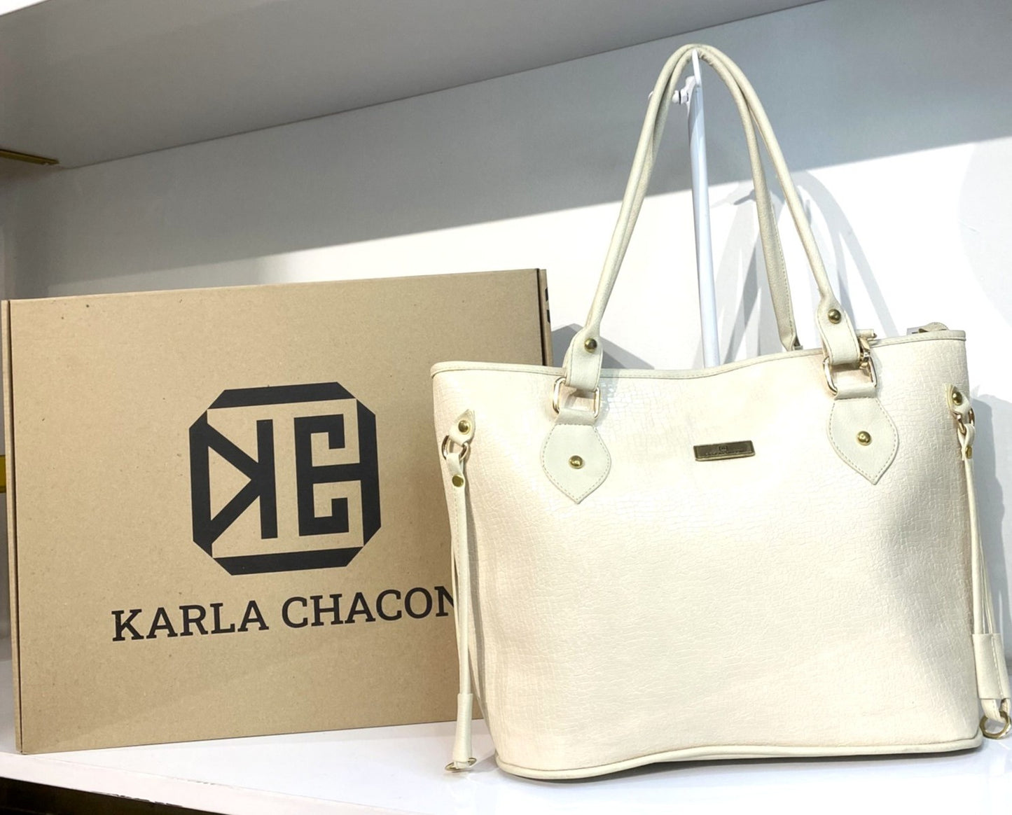 Cartera Tote Jade Beige