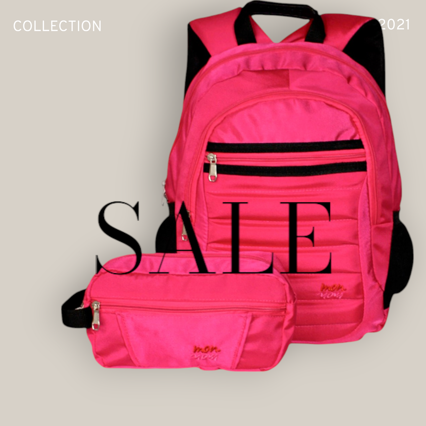 Morral Leo Fucsia Con Cartuchera
