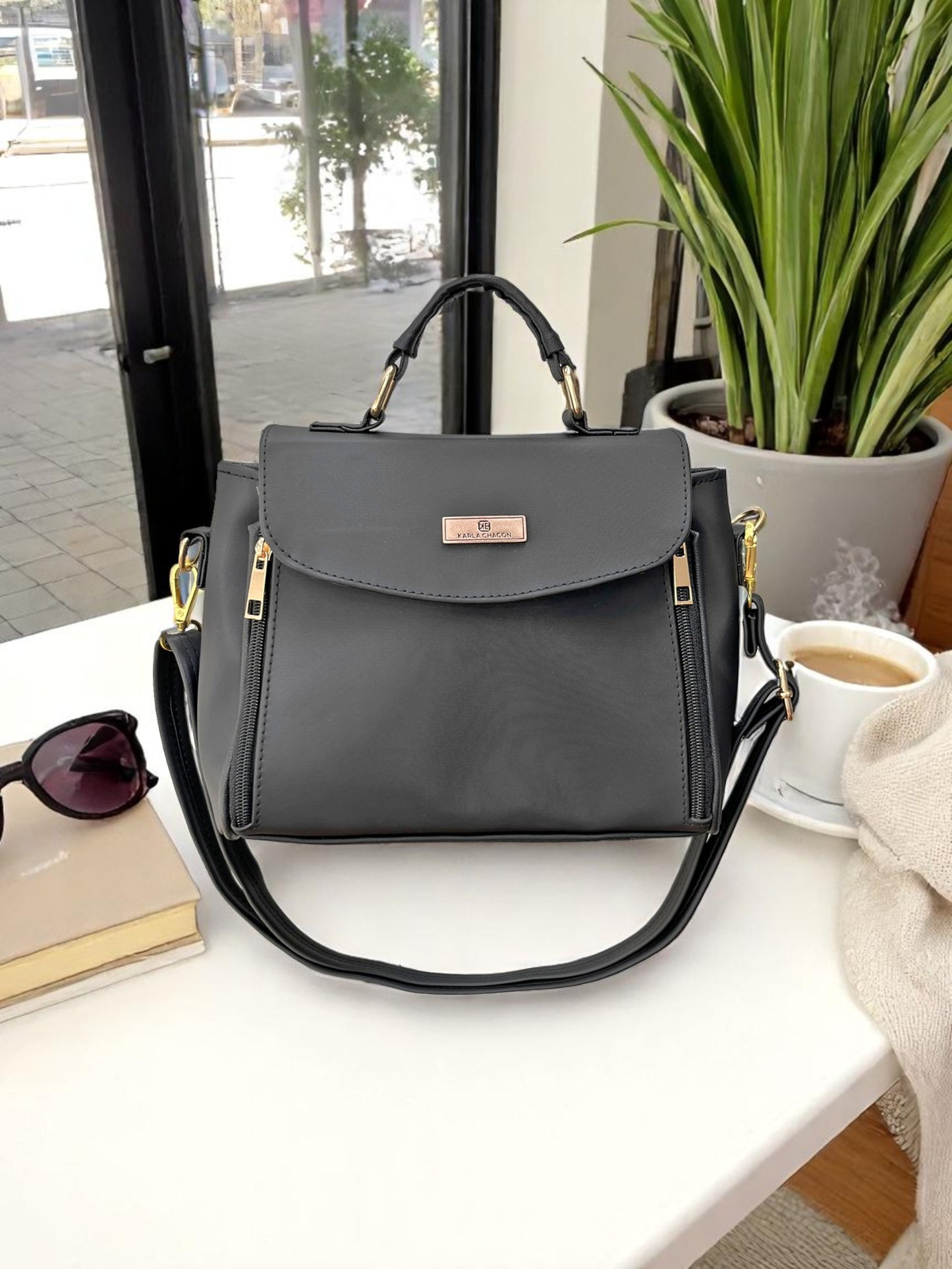 Bolso Satchel Luisa Negro