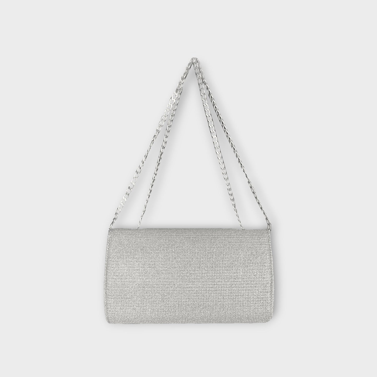 Bolso Clutch de Fiesta Maite Plateado