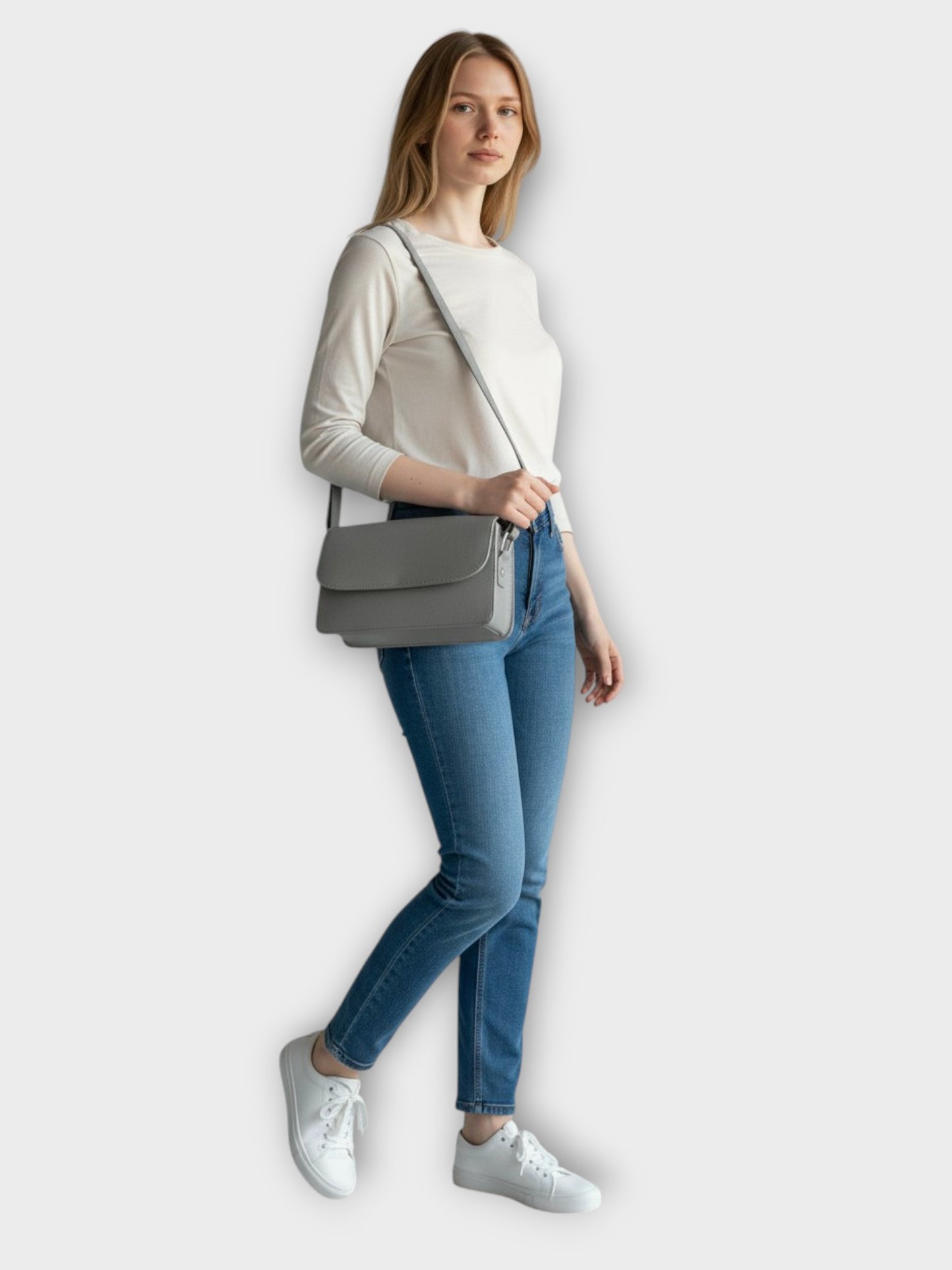 Bolso Manos Libres Casual Nova Gris