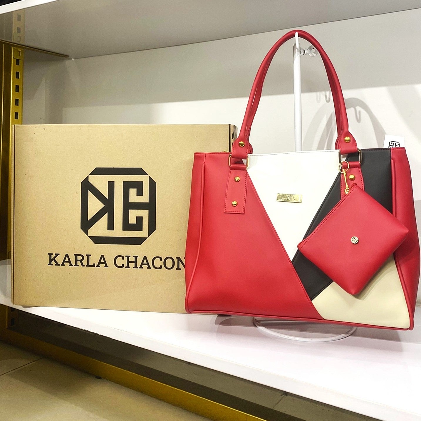 Cartera Olga Rojo con Accesorio