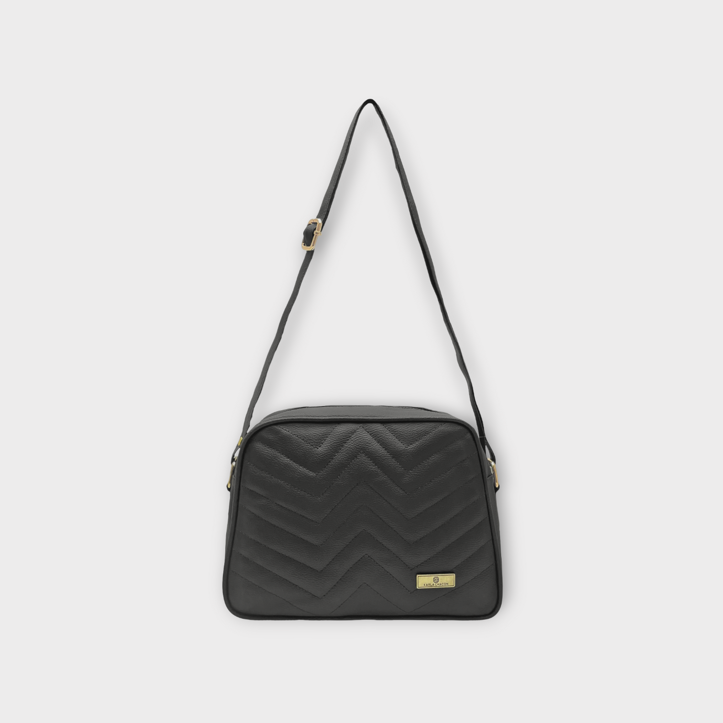 Bolso Tini Negro Con Correa Ajustable