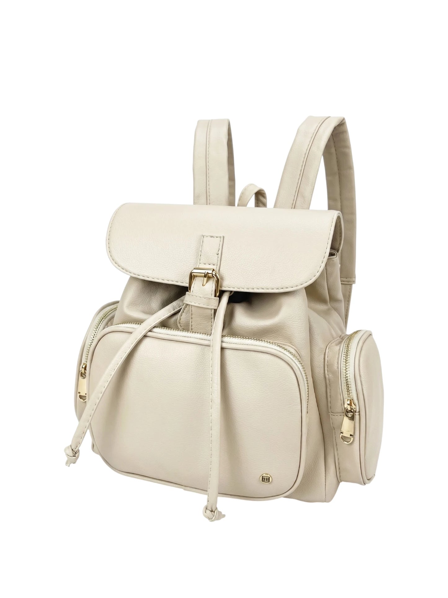 Bolso Morral Casual para Mujer con Herrajes Dorados y Múltiples bolsillos - (Abby)