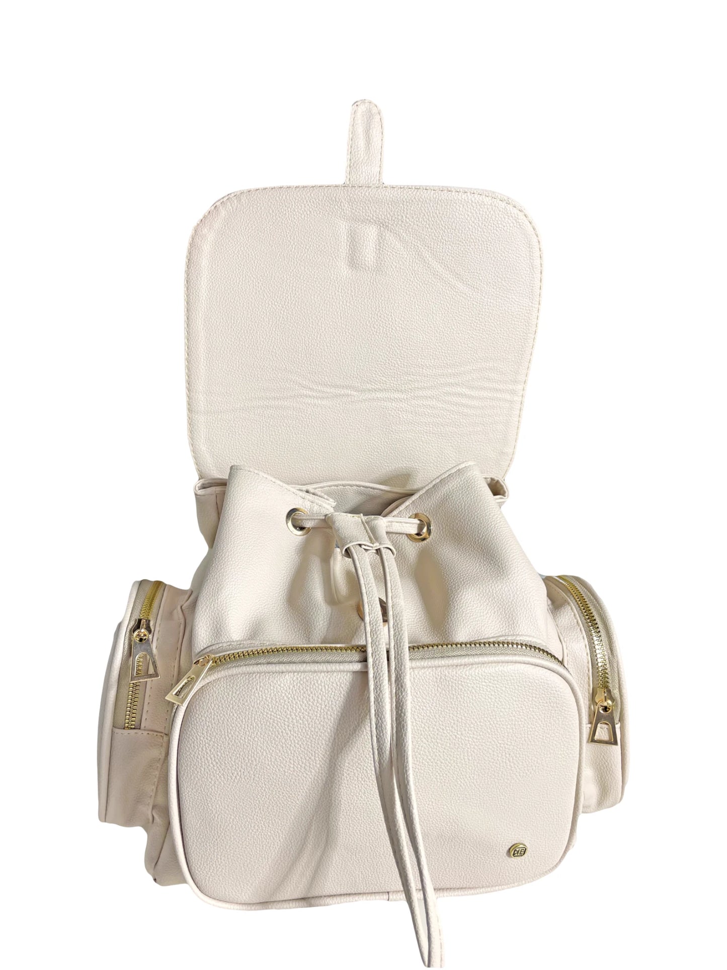Bolso Morral Casual para Mujer con Herrajes Dorados y Múltiples bolsillos - (Abby)