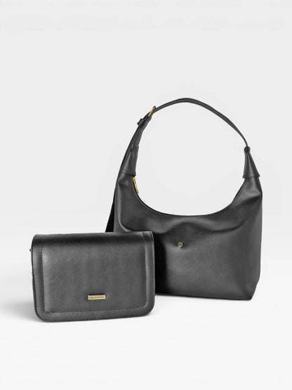 Set dos piezas Combo Bolso Mediano + Bandolera Manos Libres (Anne-Niza)
