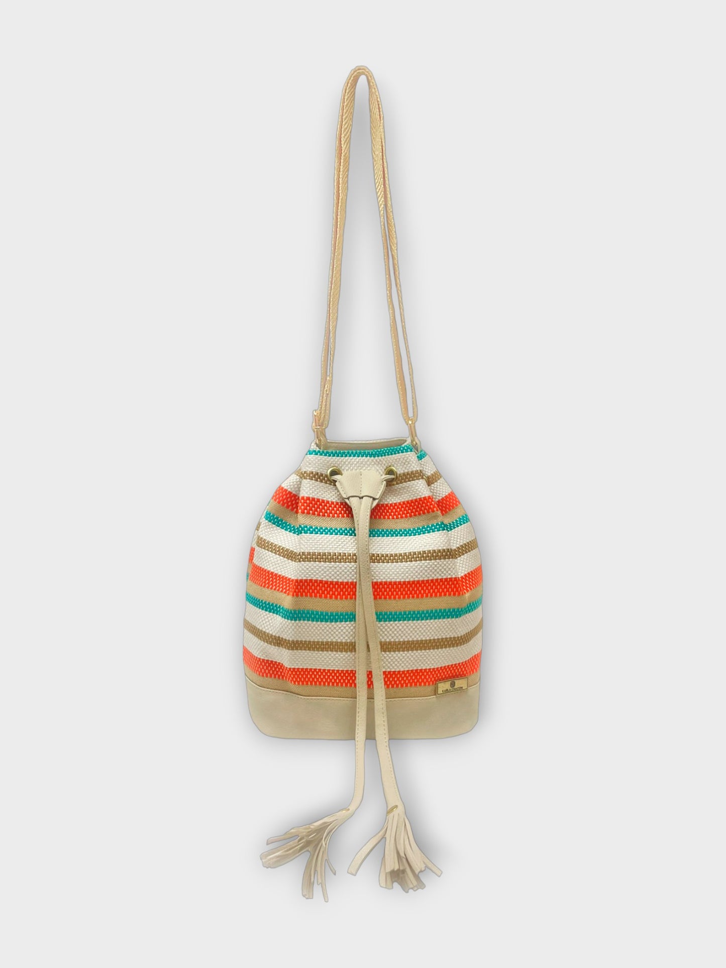 Bucket Bag Aria Miel, Negro, Beige, Azul y Vinotinto