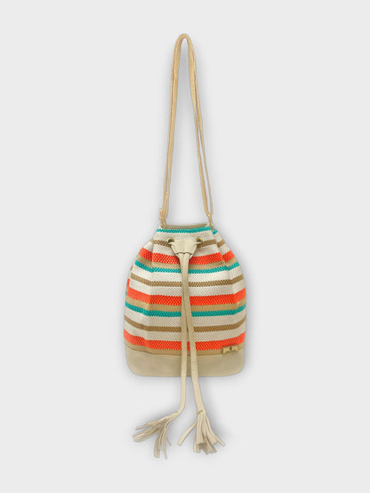 Bucket Bag Aria Miel, Negro, Beige, Azul y Vinotinto