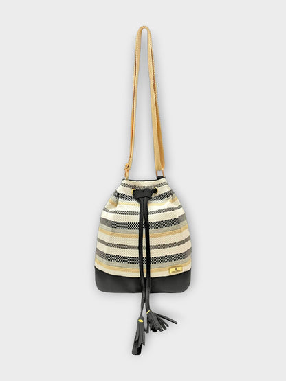 Bucket Bag Aria Miel, Negro, Beige, Azul y Vinotinto