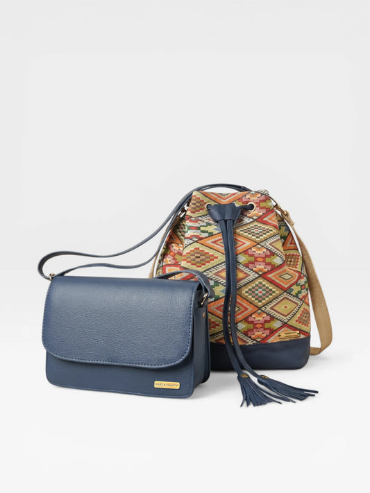 Set dos piezas Combo Bolso Mediano + Bandolera Manos Libres (Aria-Nova)