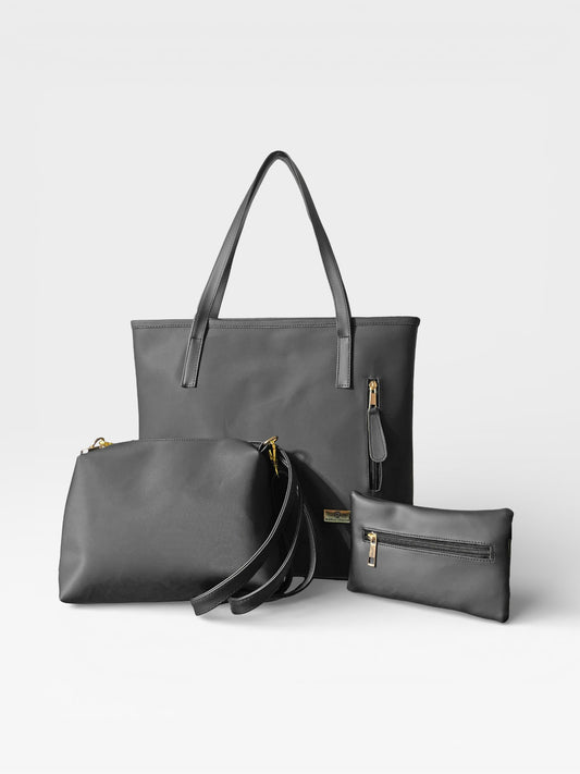 Set de tres piezas Combo Tote Aroa + Bandolera + Monedero