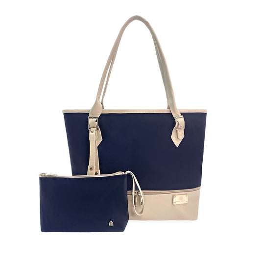 Bolso Asia Azul con Cosmetiquera