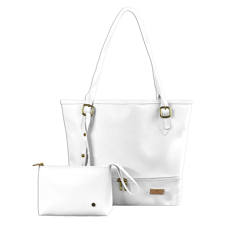 Bolso Asia Blanco con Cosmetiquera