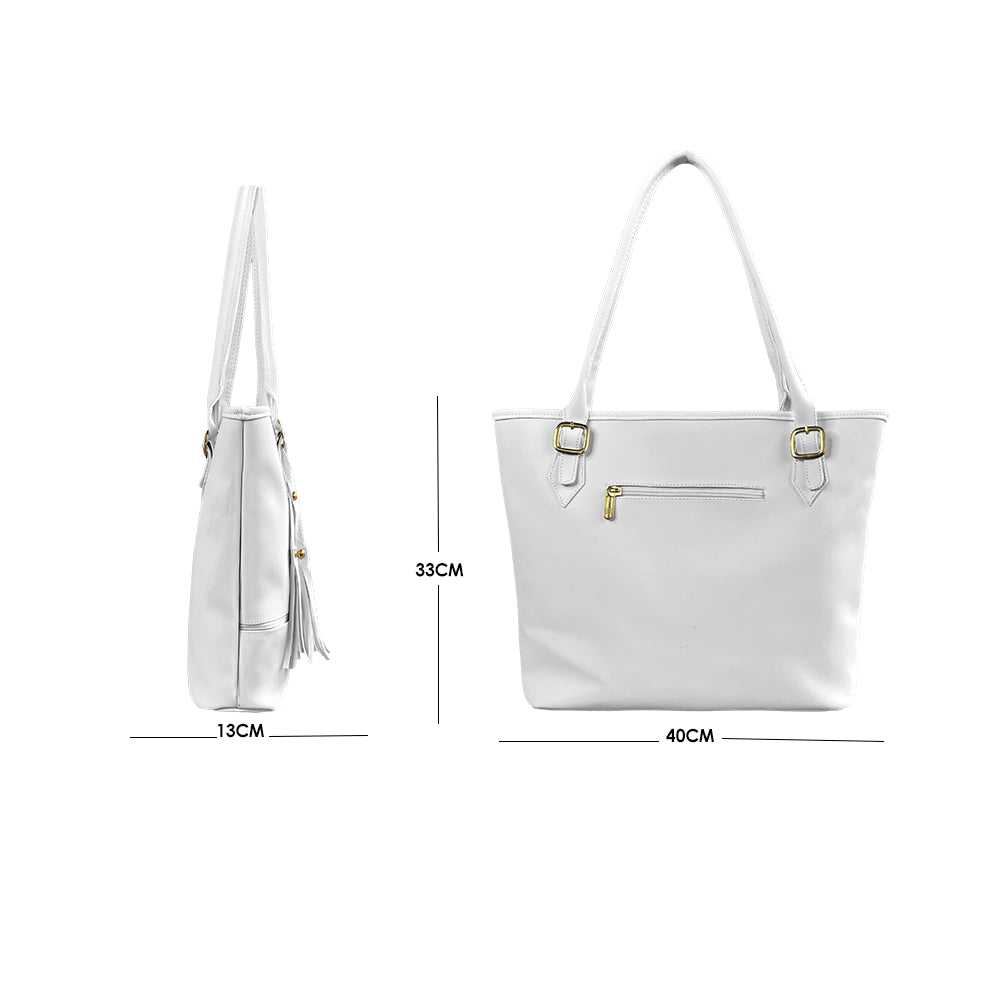 Bolso Asia Blanco con Cosmetiquera