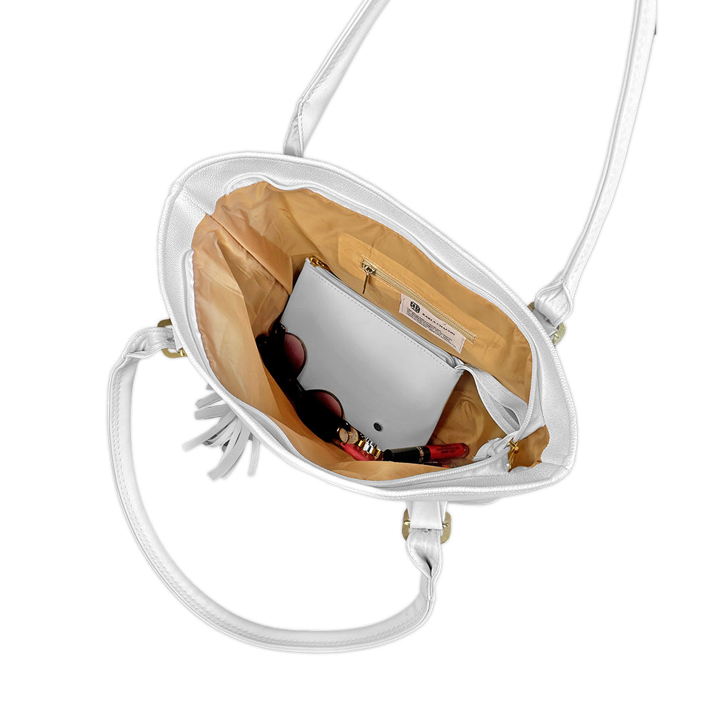 Bolso Asia Blanco con Cosmetiquera