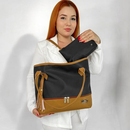 Cartera Asia Negro con Accesorio