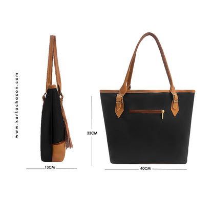 Cartera Asia Negro con Accesorio