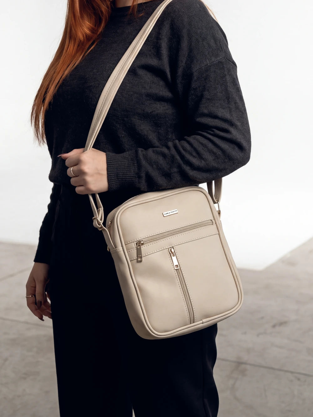 Bolso Crossbody Unisex — Blau