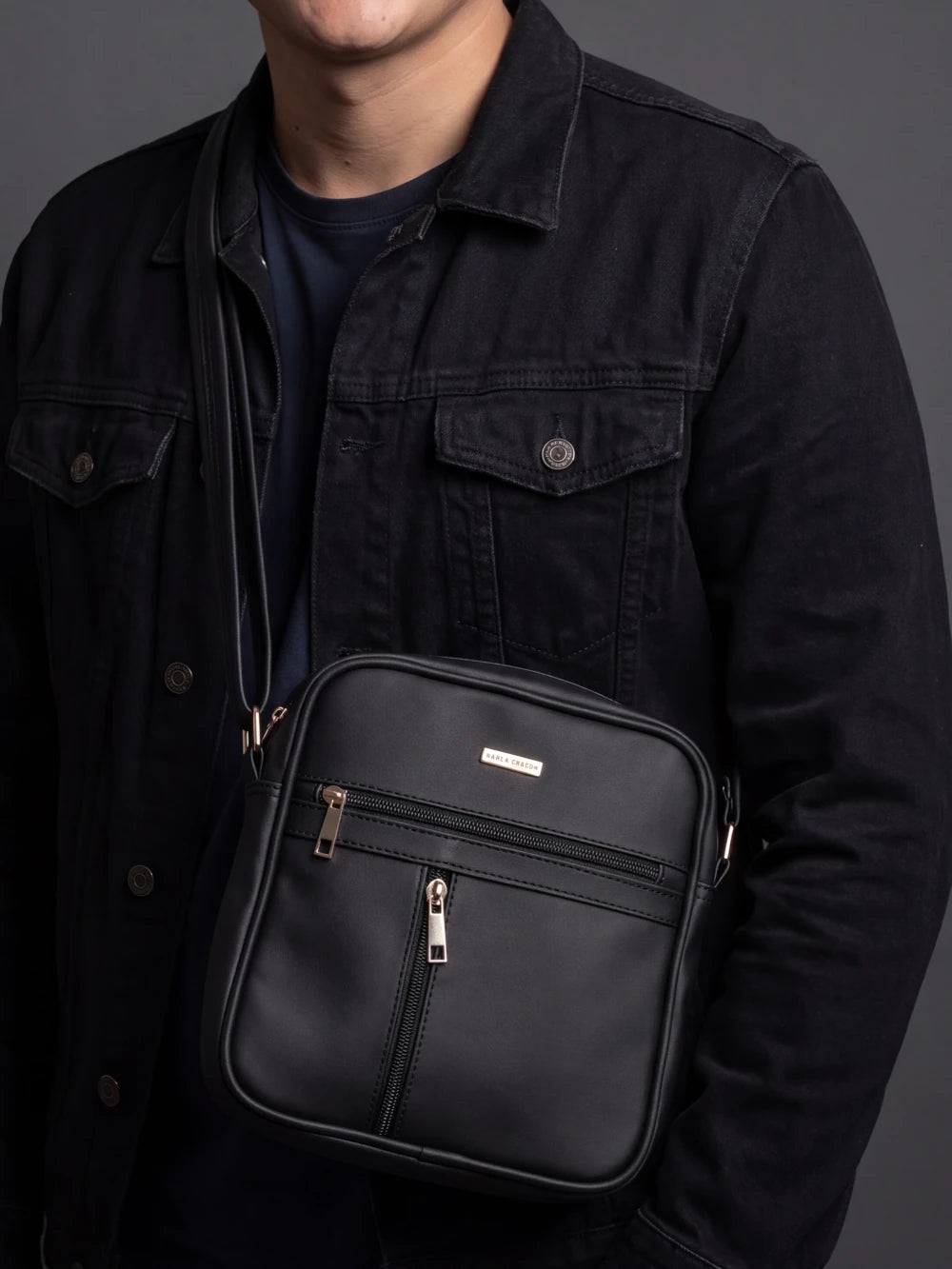 Bolso Crossbody Unisex — Blau