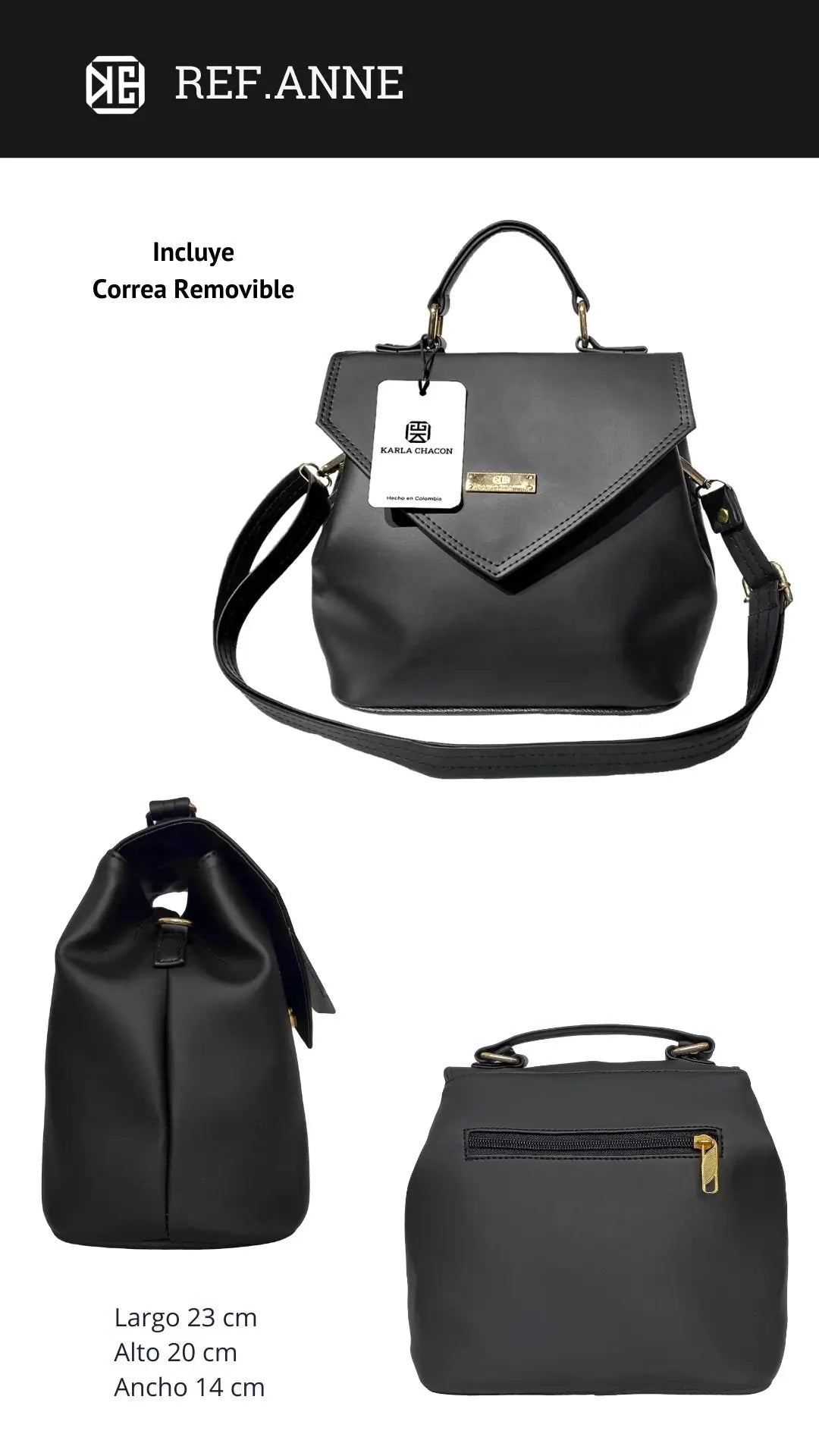 Bolso Anne Negro KARLA CHACON