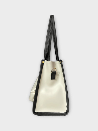 Bolso Cloe con Monedero y Correa Ajustable - Colores Beige y Negro