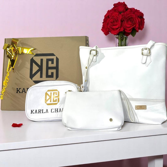 Combo Día de la Madre | Bolso Tote + Cosmetiquero + Manos Libres