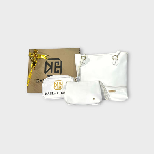 Combo Día de la Madre | Bolso Tote + Cosmetiquero + Manos Libres