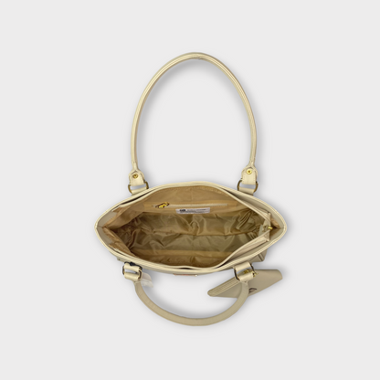 Bolso Cartera Tote con Monedero Beige (Crez)