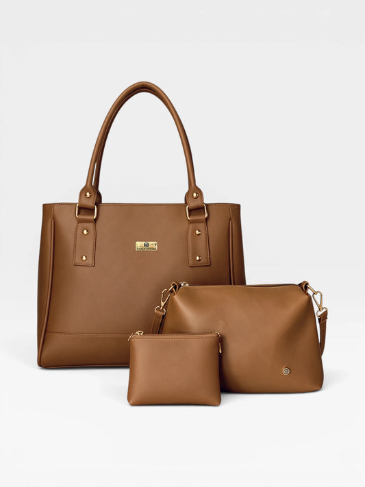 Set Tres Piezas Tote + Bandolera + Monedero — Crez & Cuba