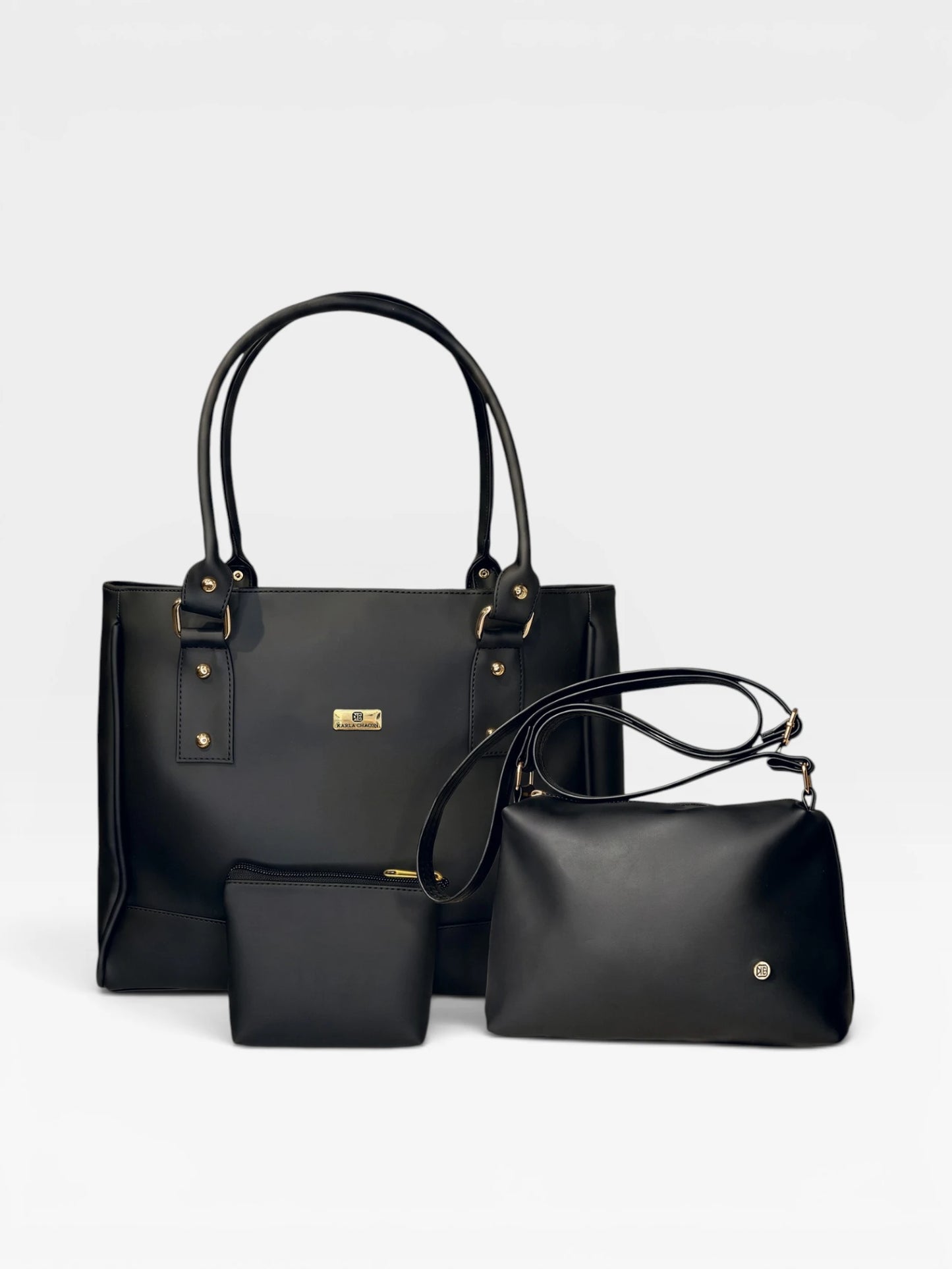 Set Tres Piezas Tote + Bandolera + Monedero — Crez & Cuba