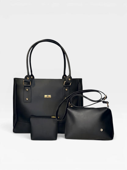Set Tres Piezas Tote + Bandolera + Monedero — Crez & Cuba