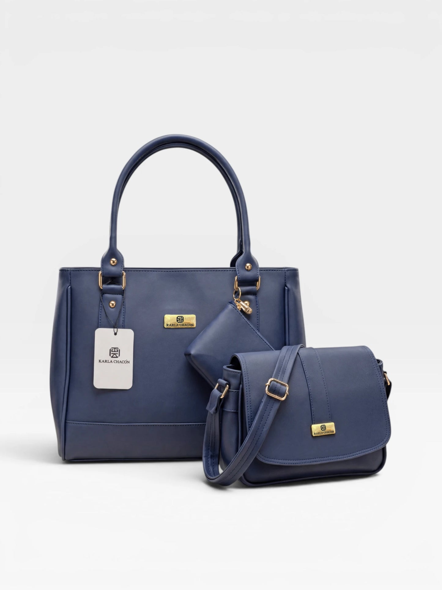 Set Tres Piezas Tote + Bandolera + Monedero — Crez & Lady