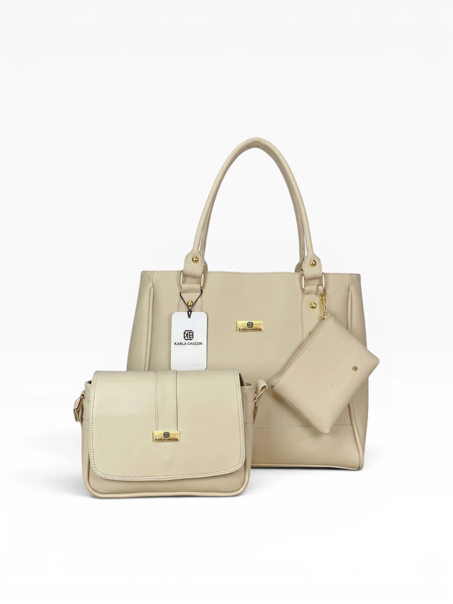 Set Tres Piezas Tote + Bandolera + Monedero — Crez & Lady