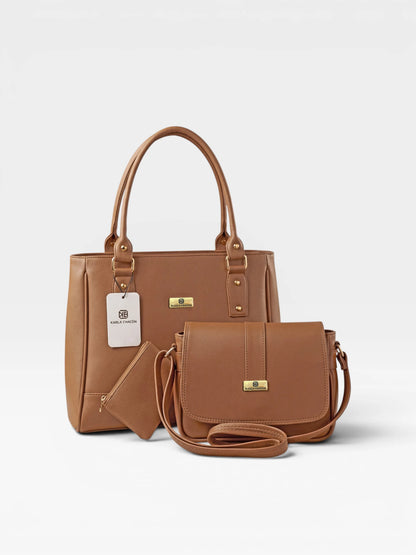 Set Tres Piezas Tote + Bandolera + Monedero — Crez & Lady