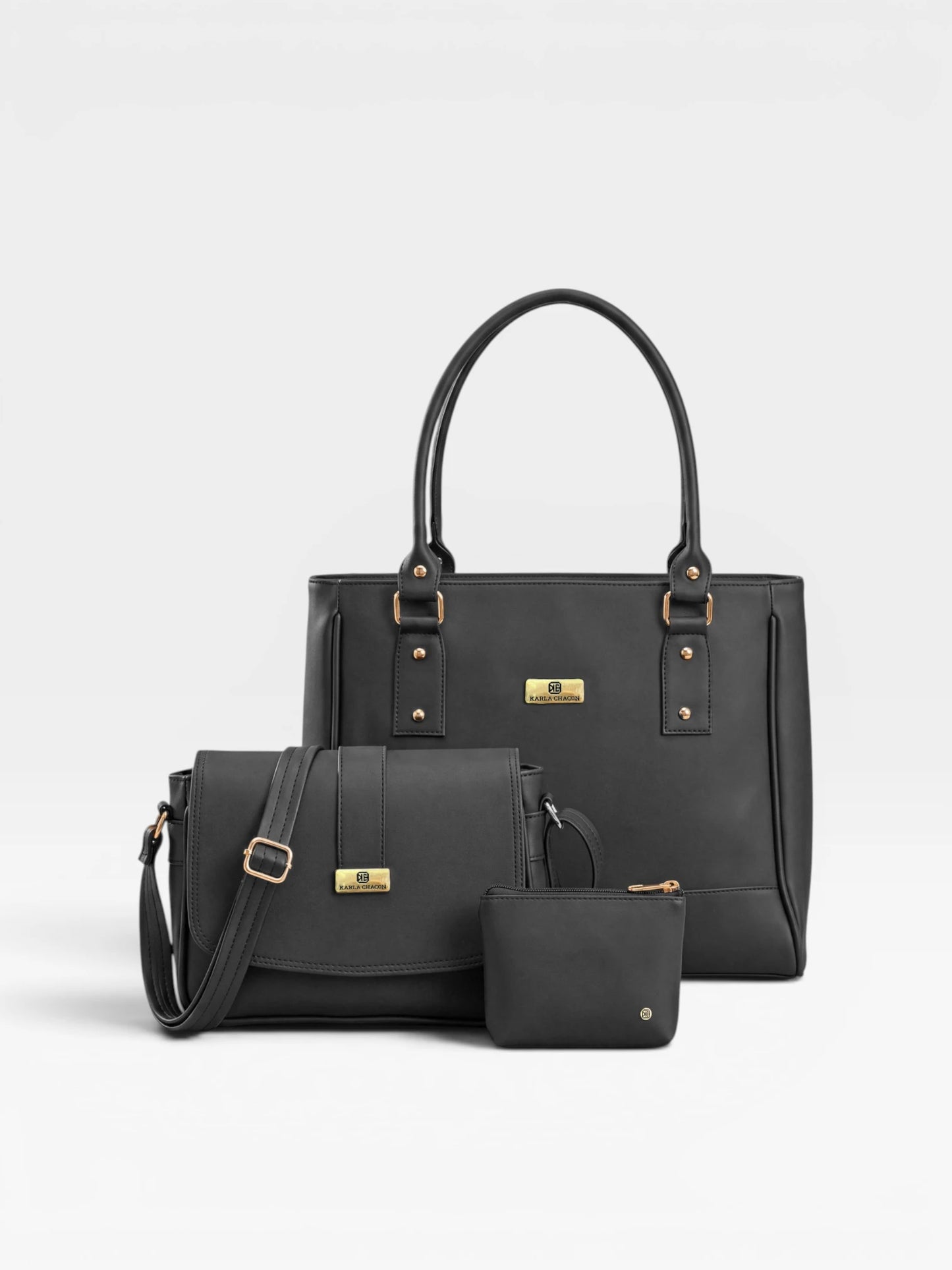 Set Tres Piezas Tote + Bandolera + Monedero — Crez & Lady