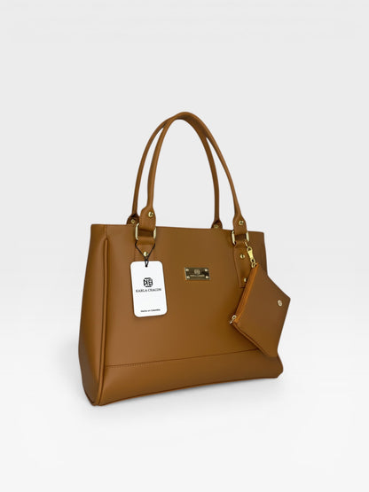 Cartera Crez Canela con Accesorio