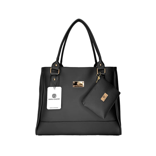 Bolso Crez Negro con Monedero