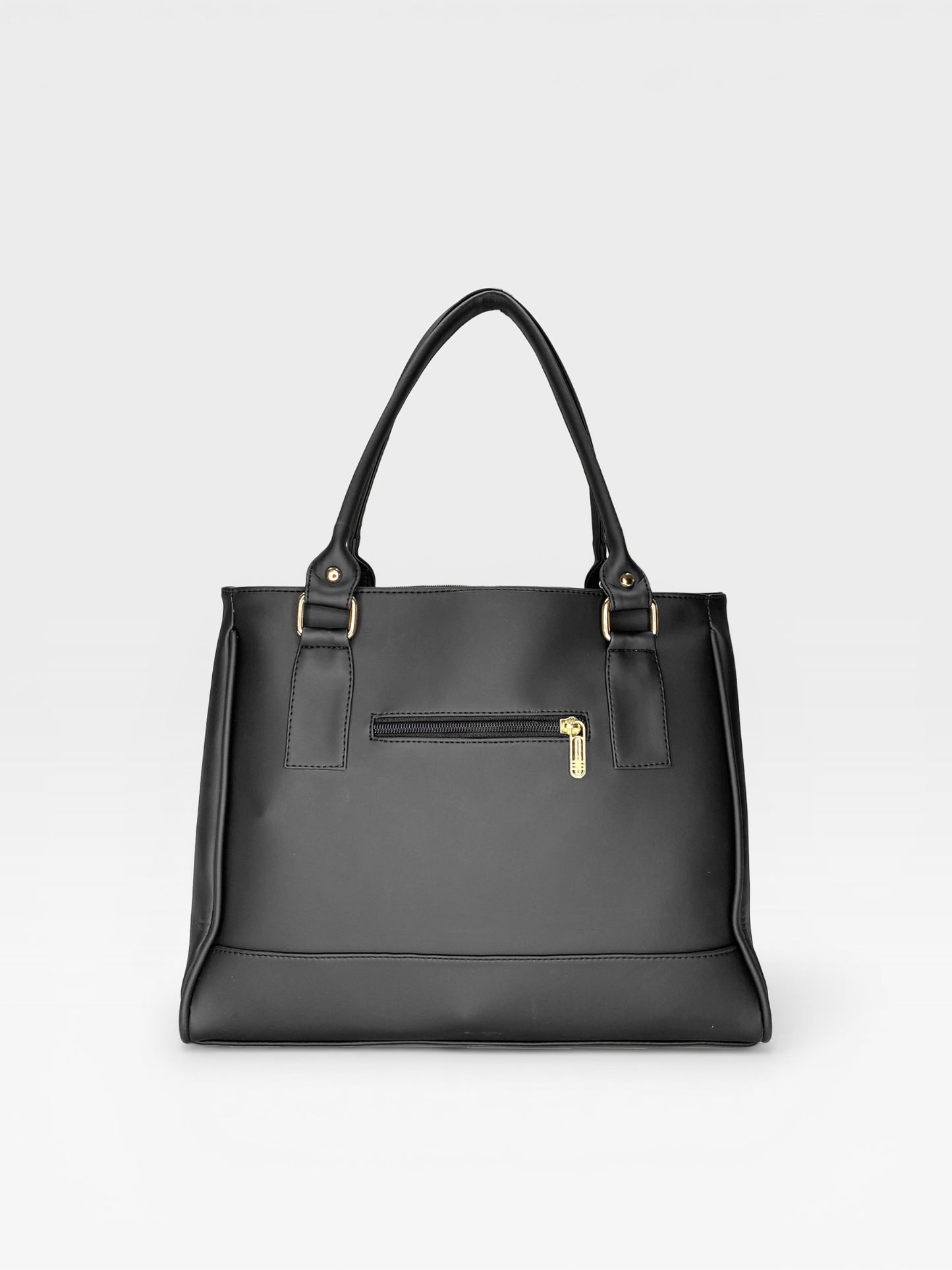Bolso Cartera Tote con Monedero Negro (Crez)