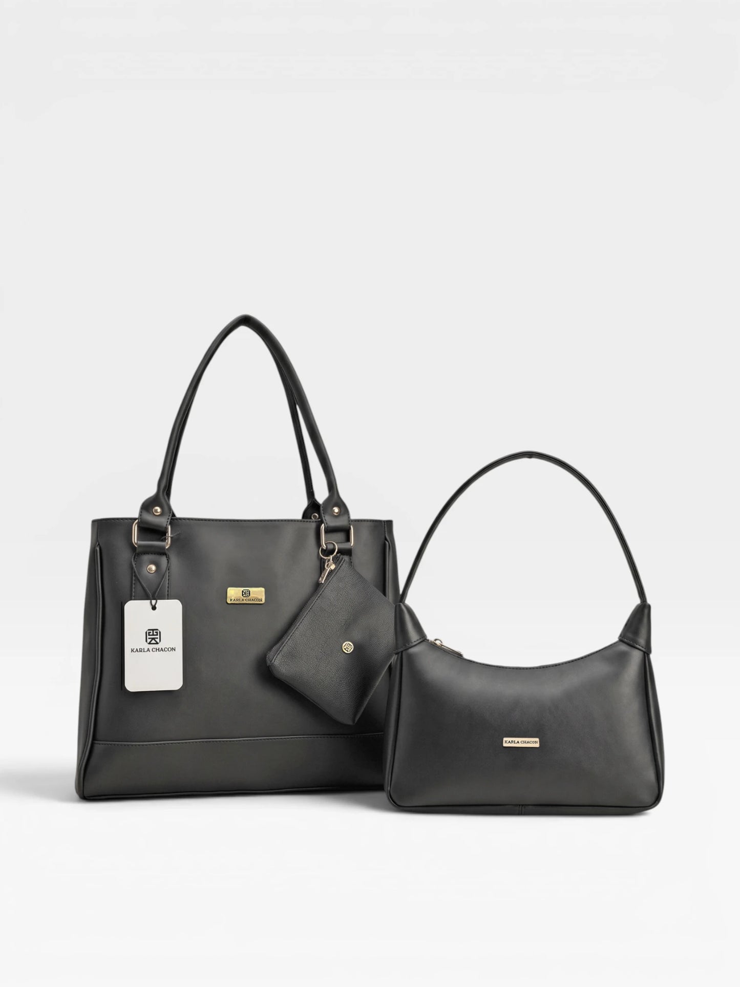 Set de tres piezas Combo Tote + Manos libres + Monedero (Crez-Praga)