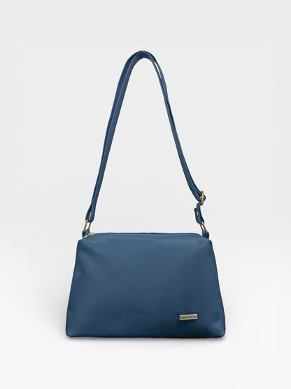 Bolso Cuba Con Monedero - Negro, Azul, Beige y Miel