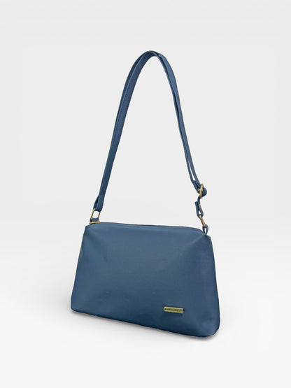 Bolso Cuba Con Monedero - Negro, Azul, Beige y Miel