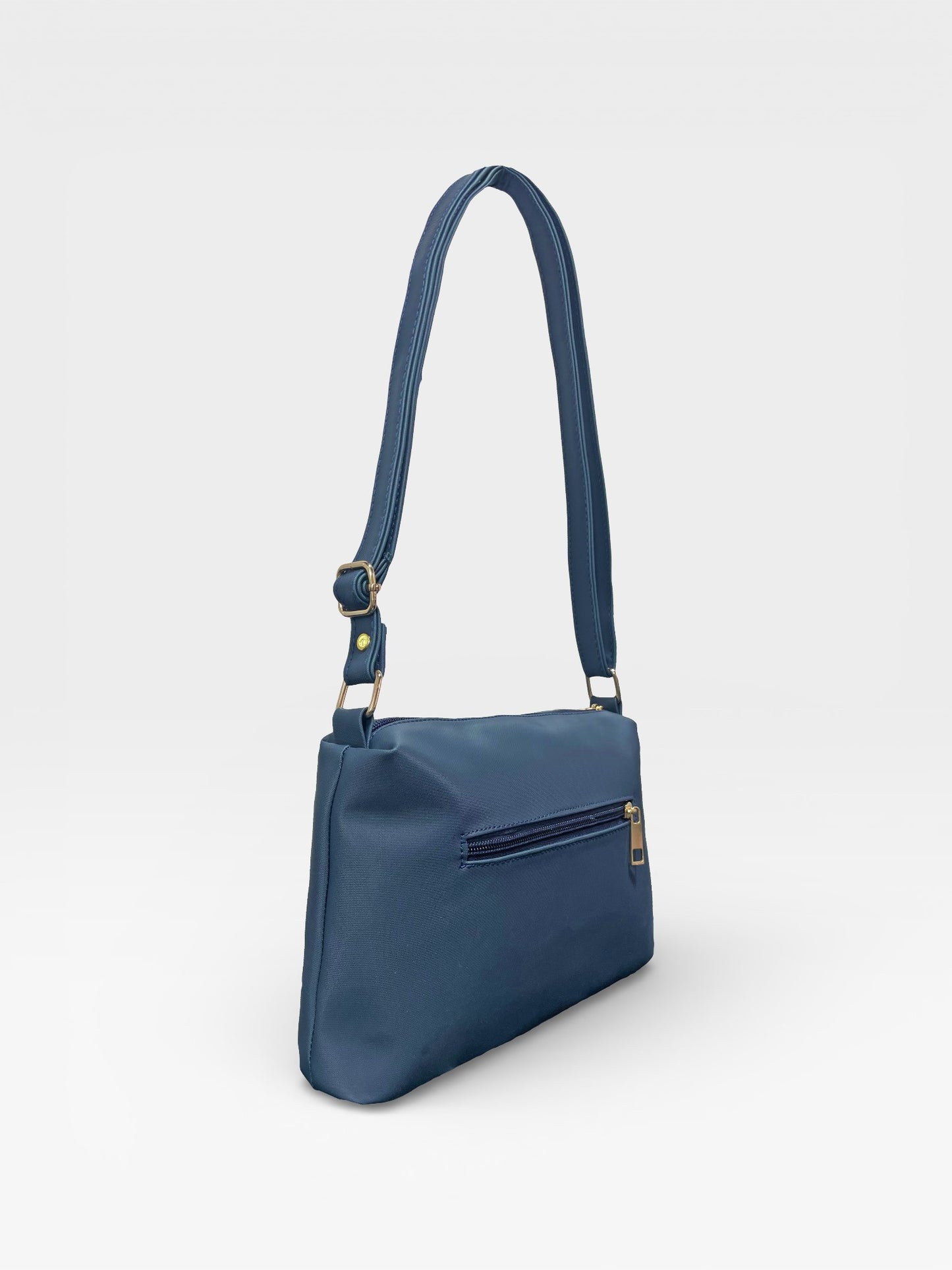 Bolso Cuba Con Monedero - Negro, Azul, Beige y Miel